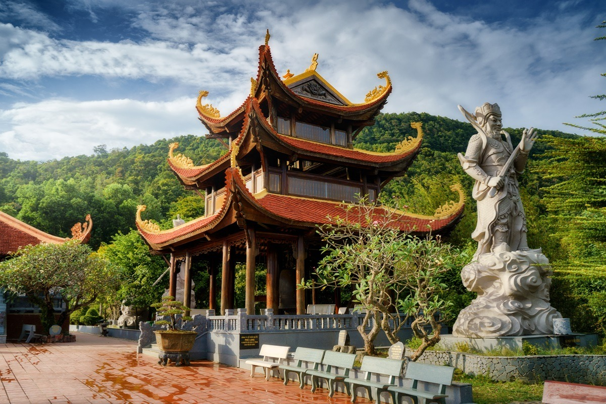 Unique architecture of Ho Quoc Temple
