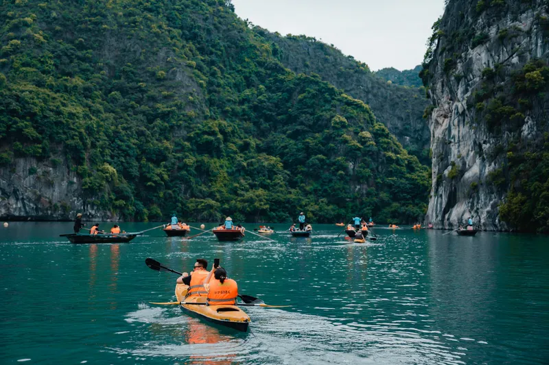 HA LONG BAY- LAN HA BAY - KAYAKING/SWIMMING ( LUNCH/ DINNER )