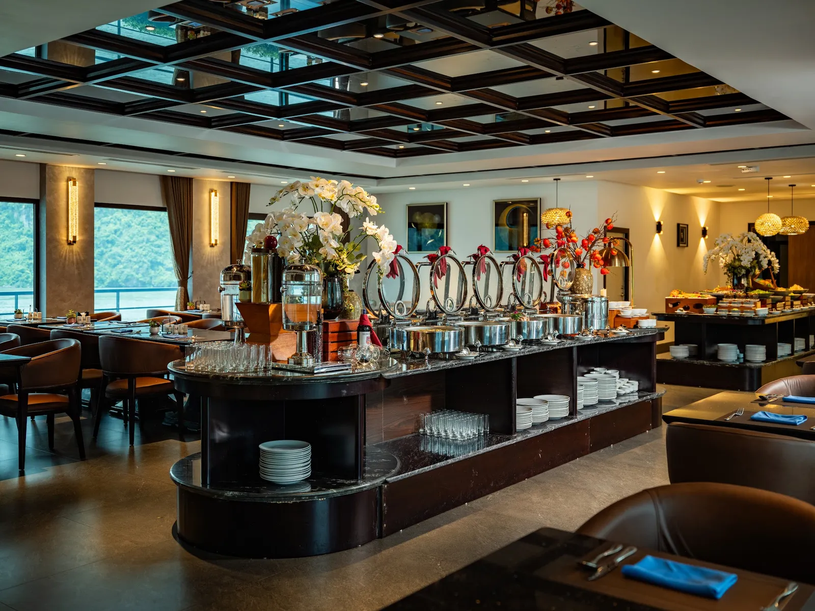 The buffet restaurant on board Celina of The Seas